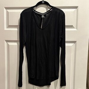 REI silk V Neck base layer